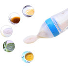 Portable Silicone Squeeze Feeder With Spoon Heat Resistant Odorless