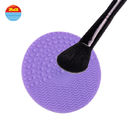 Custom Wholesale Silicon Makeup Brush Cleaning Mat Cleaner Pad Cosmetic Portable Washing Tool Scrubber
