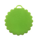 Flower Shape Silicone Kitchen Brush Heat Insulation Mat Design With A Hook Hole
