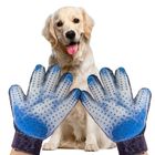 Five Finger Pet Hair Remover Glove , Pet Grooming Glove Adjustable Comfort Fit