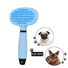 Bathing Grooming Silicone Pet Supplies Brush Comb Custom Color With Soft Massage Pins
