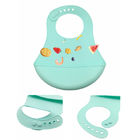 2018 best seller top quality Eco-friendly silicone Waterproof Washable foldable eco-friendly soft Baby Bibs