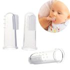 Fancy reusable high quality silicone baby finger tooth brush soft healthy brush tooth cleaning tool