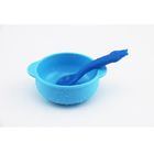 Food Grade Silicone Kids Bowls And Spoons Cute Silicone Baby Feeding Tool Soft Safe Silicone Baby Spoons And Bowl
