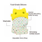 Cute Cat Shape Food-Grade Silicone Baby Teether Teething Mittens Glove Mitt For Baby
