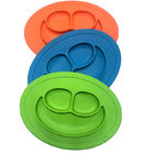 Octagonal Silicone Plates And Bowls , Silicone Toddler Plates 274*195mm
