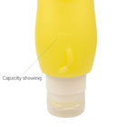 Shower Gel Lotion Refillable Travel Bottles , Soft And Smooth Silicone Squeeze Bottle