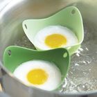 Factory Wholesale Microwave Non-toxic Silicone Egg Boiled Baking Tool Table Dinner Holder Boiler Silicone Egg Cooker