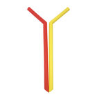 Tasteless Silicone Rubber Reuse Straws , Non Teeth Chipping Rubber Drinking Straws