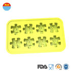 Jigsaw Cute Ice Cream Silicone Ice Trays Non Plastic 180*110*18.3mm