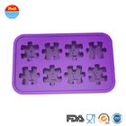 Jigsaw Cute Ice Cream Silicone Ice Trays Non Plastic 180*110*18.3mm