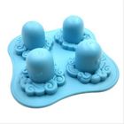 4 Pieces Silicone Ice Trays Octopus Shape Mould DIY Stackable Cocktail Mold Storage
