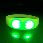 LED Pulse Remote Control Radio Controlled Silicone Wristband Sound Motion Activated Light Bracelet