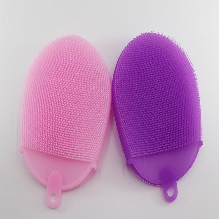 Durable Silicone Cleansing Brush , Custom Bathroom Silicone Brush Cleaner