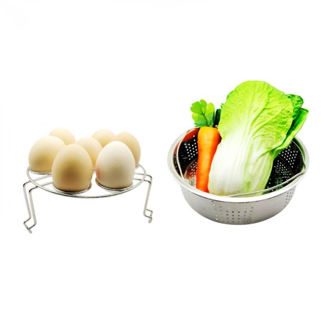10 Pcs Kitchen Accessories for 5,6,8 Qt, Steamer Basket Egg Rack Springform Pan Silicone Pot Holder Egg Bites Mold with recipe
