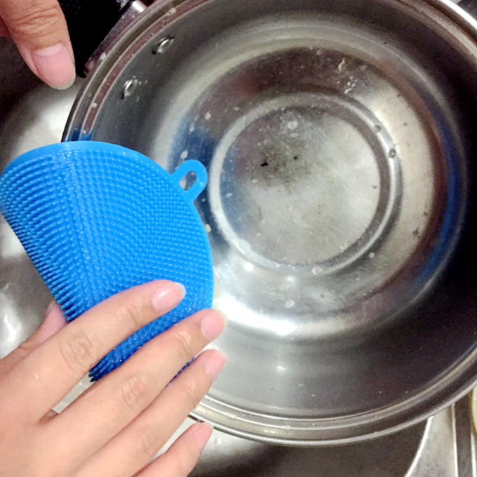 Kitchen Silicone Cleaning Pad Heat Resistant Pot Holder Mat For Pots Pans