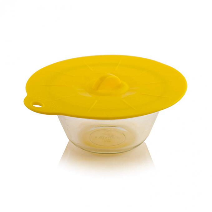 Airtight Seal Silicone Suction Lids , Silicone Lid Covers Fit Any Round Container