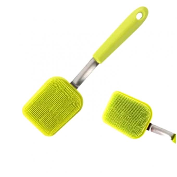 Multipurpose Dish Wash Scrubber , Long Life Span Dish Scrubber With Handle