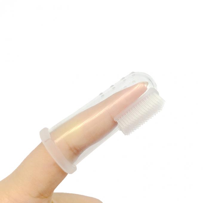 Wholesale manufacturers extra soft best rubber silicone finger toothbrush gum massager for babies