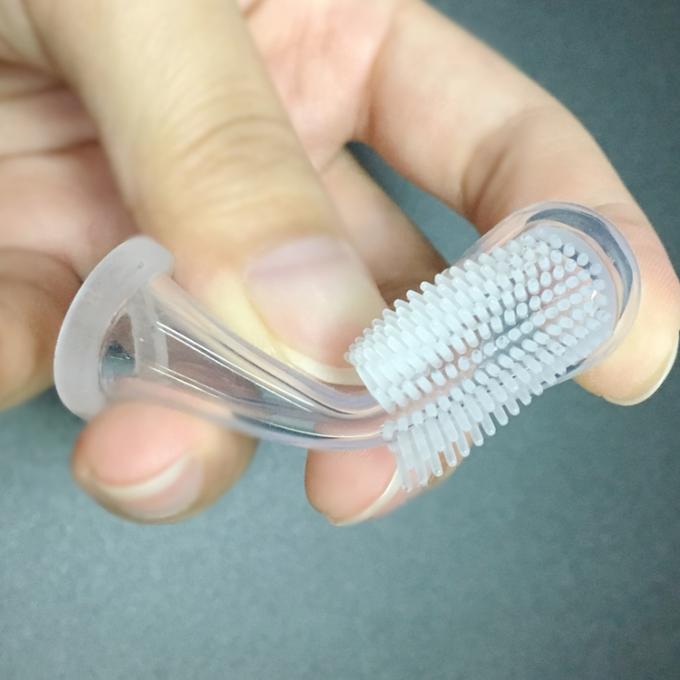 Soft best FDA safety wholesale custom travel infant rubber silicone baby finger toothbrush amazon