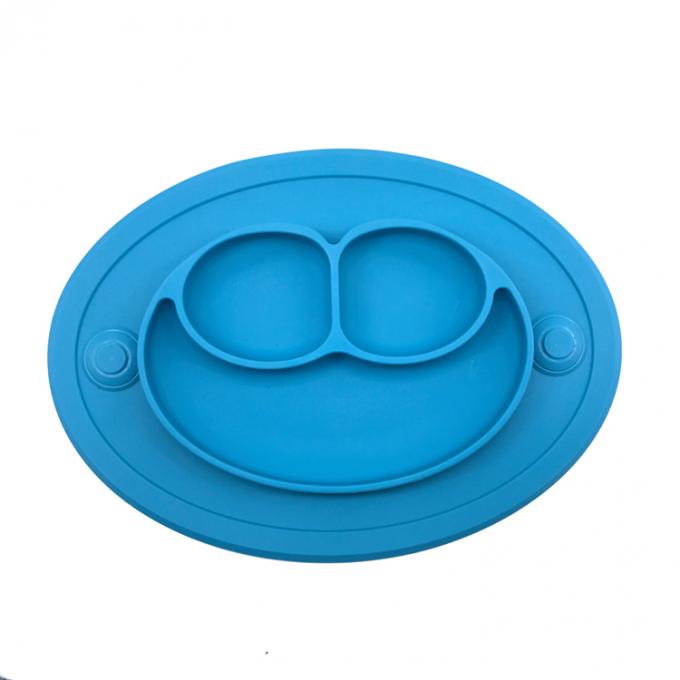 high quality EXW price custom logo design durable placemat  kitchen silicone suction plate for baby
