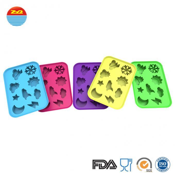 100% Food Grad Silicone Ice Trays Soft And Comfortable Various Colors