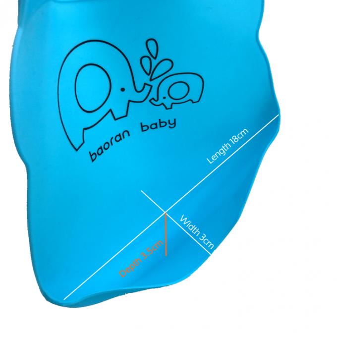 Custom Printing Best Fancy Fold-able Collapsible Comfort Waterproof Easily Wipes Clean Baby Silicone Bib with Pocket