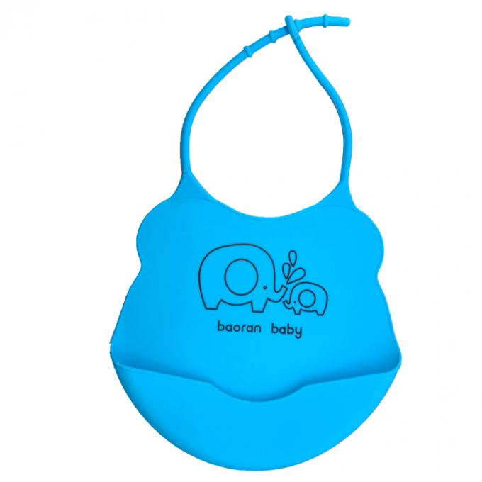 2018 Amazon Hot Best Selling Funny Eco-friendly Waterproof Customized Logo Adjustable Baby Silicone Material Cute Drool Bib