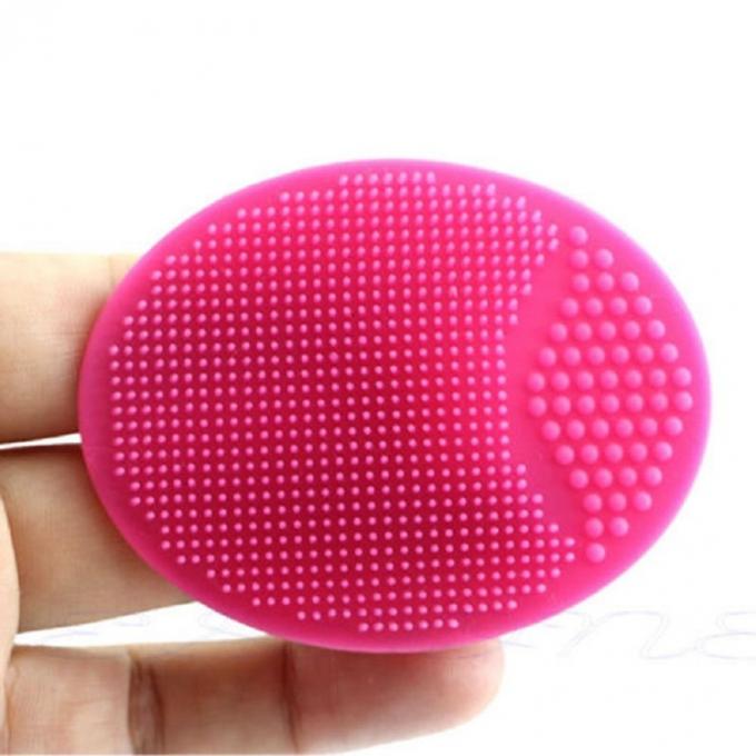 Skin Cleaning Silicone Cleansing Pad , Custom Color Silicone Exfoliating Brush