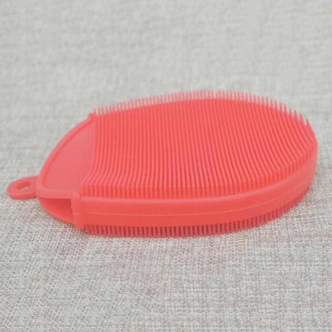 Skin Cleaning Silicone Cleansing Pad , Custom Color Silicone Exfoliating Brush