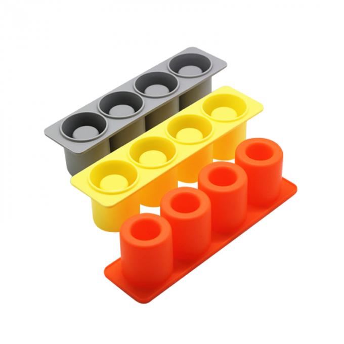Beautiful Flower Shaped Silicone Egg Bites Mould With Plastic Cap Silicone Ice Tray Soft Rubber Kitchen Tool