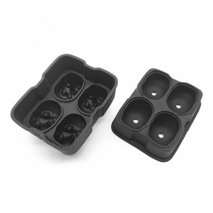 Reasonable Price Dishwasher Safe Soft Famous Food Grade BPA Free 4-ice Silicone Ice Tray Mold Bar Tool Accessories without BPA