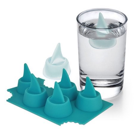 Shark Fin Food Grade Silicone Ice Tray Maker Jelly Pudding Mould Bar Tool DIY Ice Cube Mold