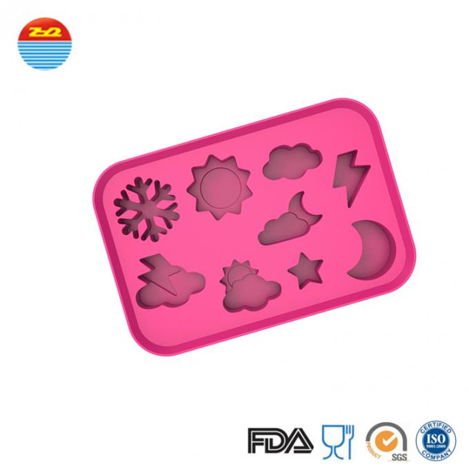 100% Food Grad Silicone Ice Trays Soft And Comfortable Various Colors