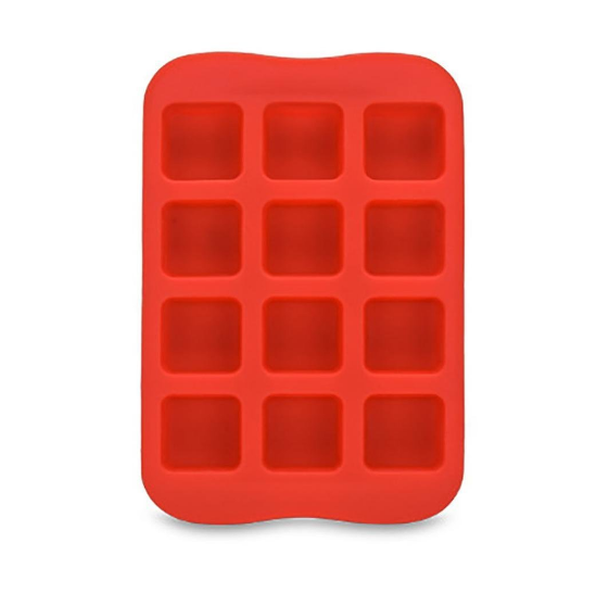 Ice Cubes Trays - Silicone Ice Mold Jelly Chocolate Sweet Candy Maker 12 Ice Cubes Moulds
