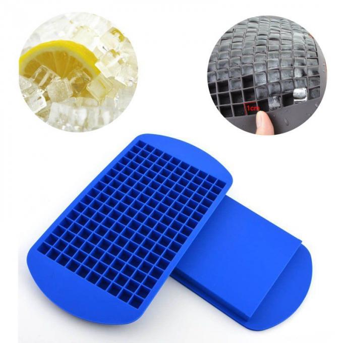 Fancy reusable high quality silicone 160 square ice cube tray