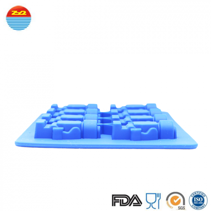 Wholesale best selling chocolate Lego brick and robot custom silicone ice cube tray ice cream mold for sculpture