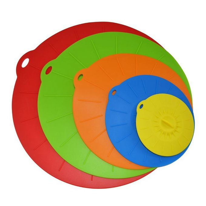Food Fresh Silicone Cooking Lids For Bowls , Eco - Friendly Silicone Cup Lids