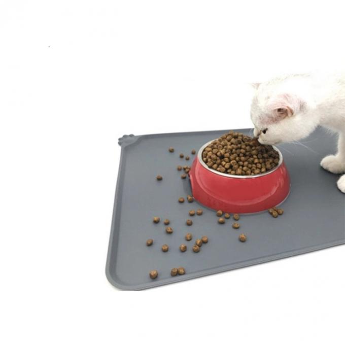 Custom Logo Feeding Dog Food Bowl Mat High Ductility And Chemical Stability