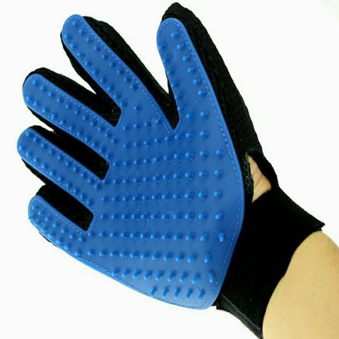 Eco - Friendly True Touch Grooming Glove Furniture Cleaning Five Finger Bath Glove
