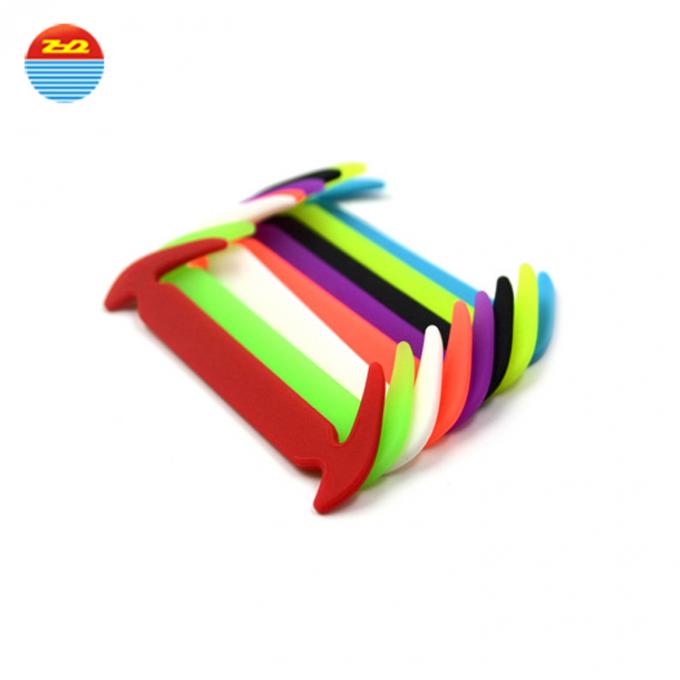 Unisex Lazy Colorful Silicone Gifts No Tie Shoelace For Adults Children