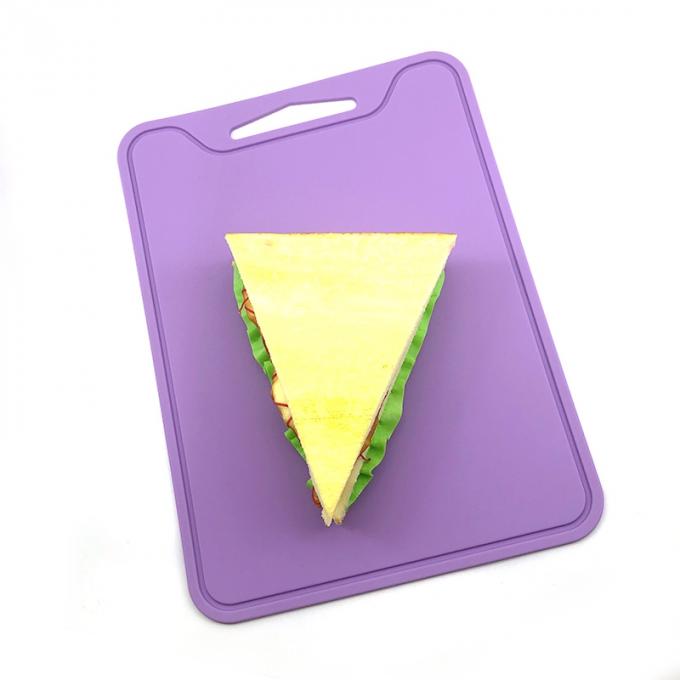 Food Grade Silicone Kitchen Utensils Durable Foldable Soft Cutting Board Hanging Hole Non Slip Mat