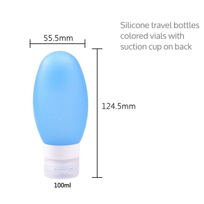 Small Open Hole Silicone Travel Containers Leaking Proof For Easily Cleaning