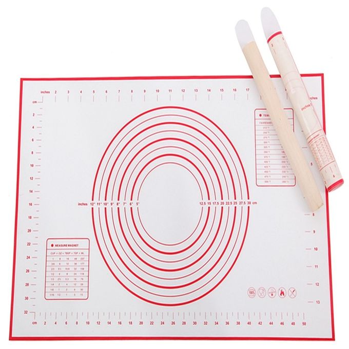 Extra Large Silicone Baking Mat for Pastry Rolling with Measurements Chef Special Pizza,Breads,Lasagna