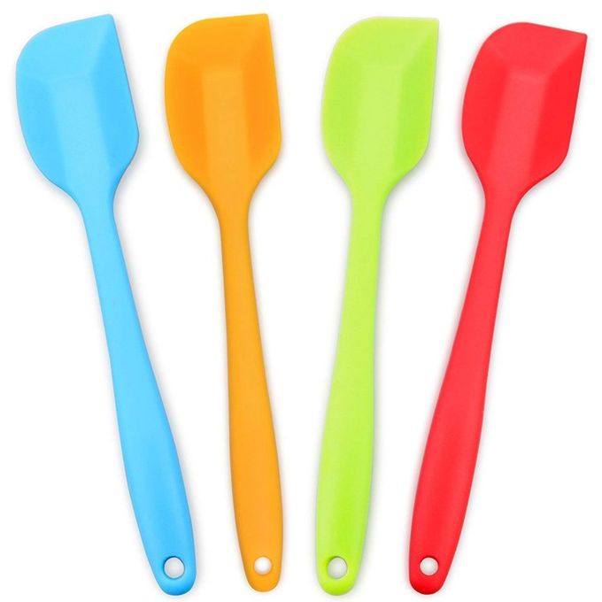Basics Silicone Spatula Set, High Heat Resistant to 480°F Non Stick Rubber Cooking Utensil Set
