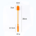 Orange 4cm Silicone Water Bottle Brush Multiscene For Cleaning