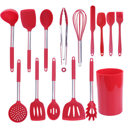 Durable Coloured Silicone Kitchen Utensils Practical Non Stick