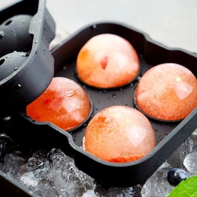 Harmless Silicone Ice Ball Mould Durable , Cold Resistant Ice Sphere Tray