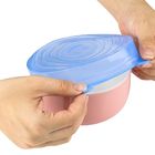Tasteless Silicone Stretch Tops Portable , Multipurpose Stretchable Silicone Covers