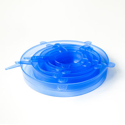 2.6-8.3 Inch Super Stretch Silicone Lids , Harmless Stretch And Fresh Silicone Covers